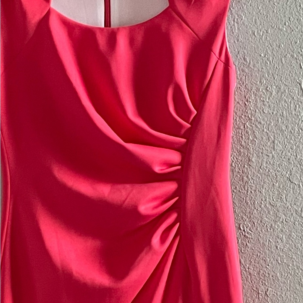 Calvin Klein Fuchsia Ruched Mini Dress - Picture 5 of 11